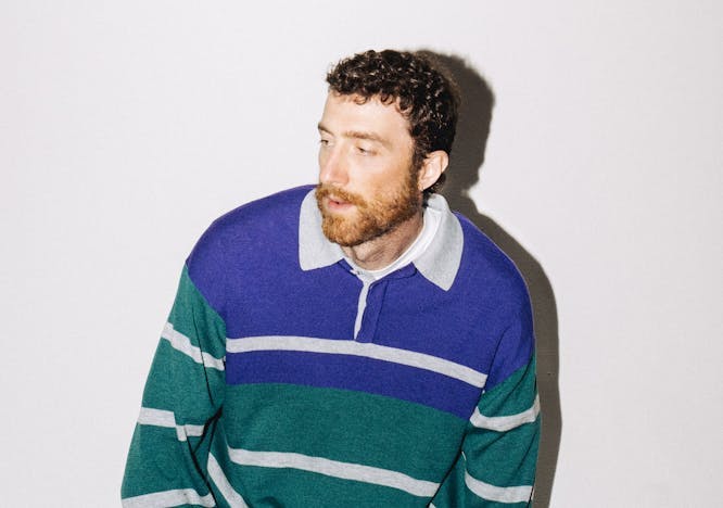 knitwear sweater face head person adult male man sweatshirt long sleeve