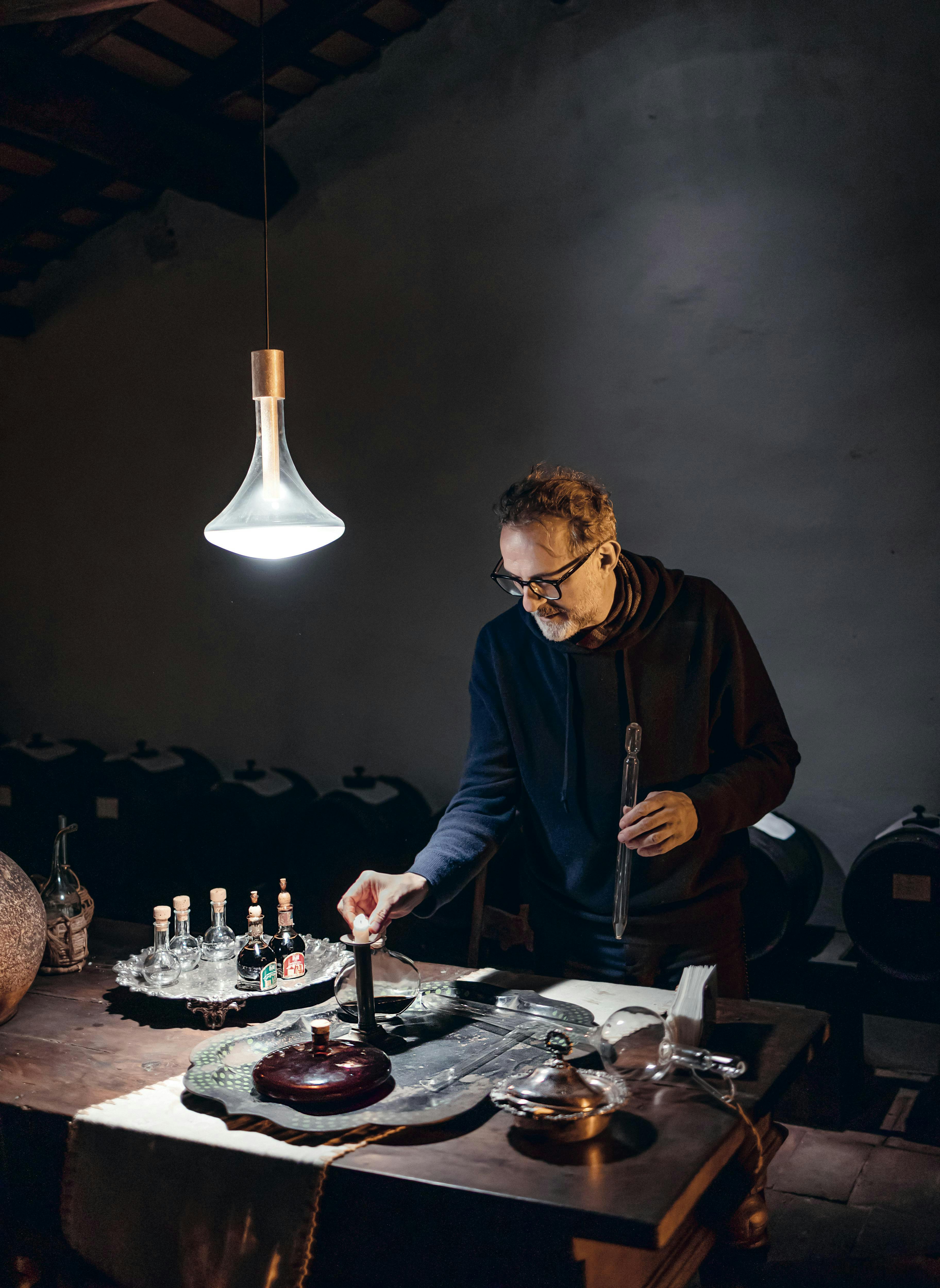 Massimo Bottura, foto di Michael Gardenia (Fusillo Lab).