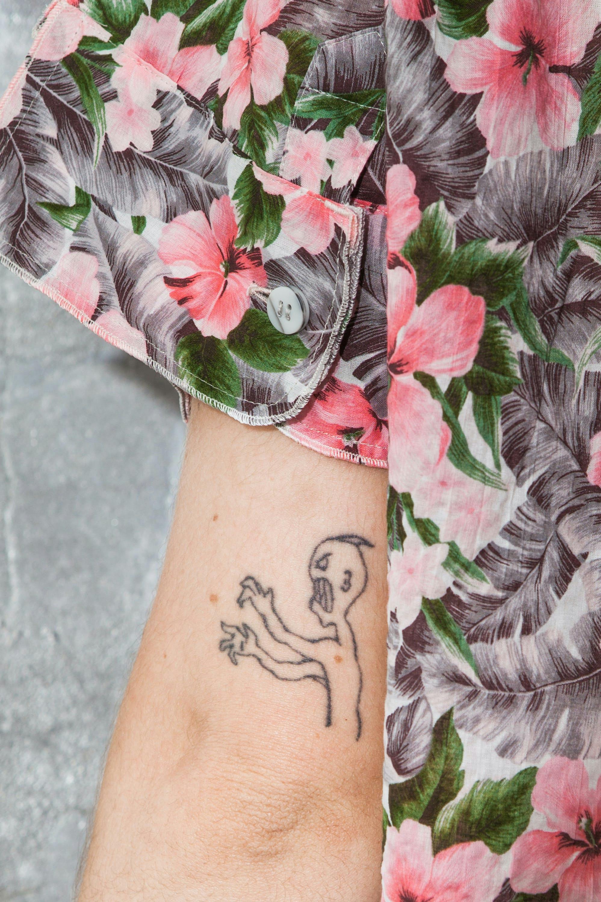 skin person human tattoo plant flower blossom