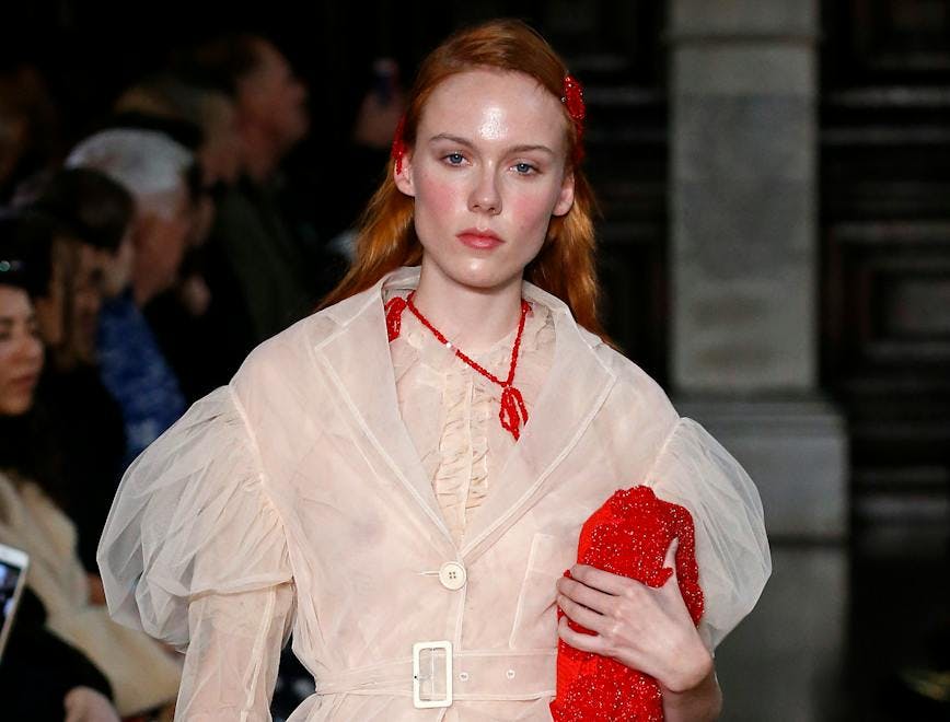 simone_rocha_ready to wear spring summer 2018 london fashion week september2017 accessories jewelry accessory necklace person clothing fashion phone electronics mobile phone
