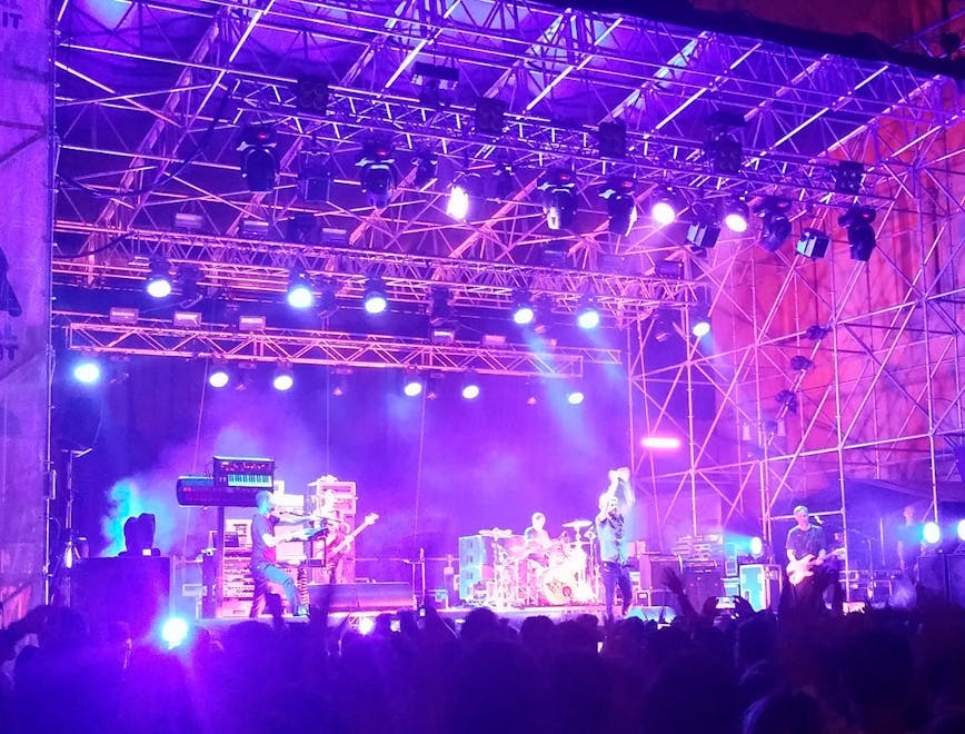 stage human crowd person lighting concert rock concert