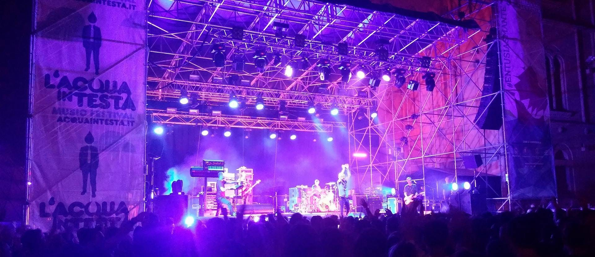stage crowd human person lighting concert rock concert
