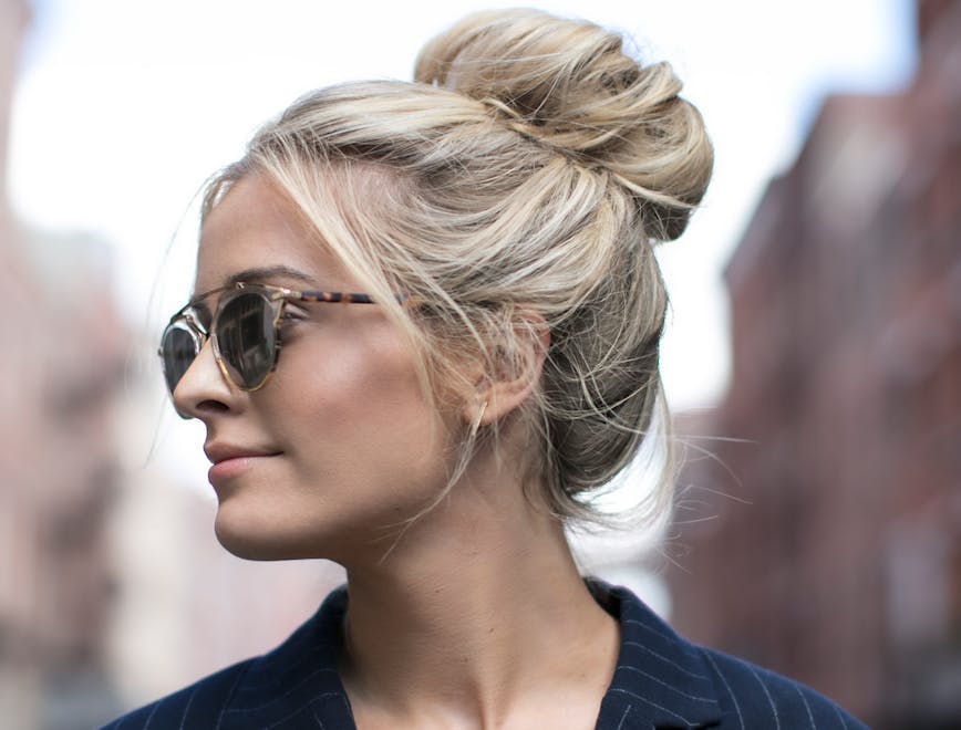 person sunglasses accessories woman teen girl kid female blonde hair