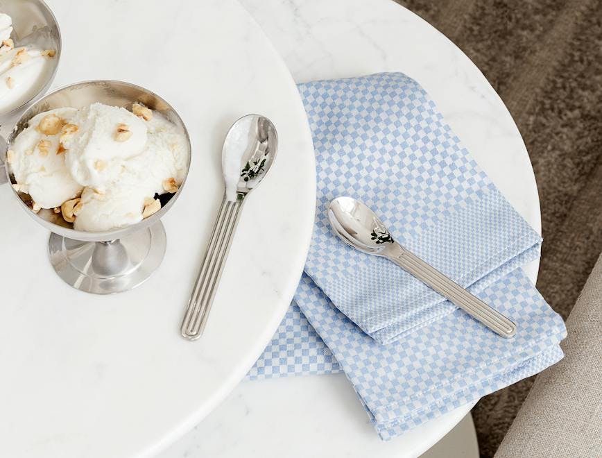 food creme cream dessert cutlery spoon