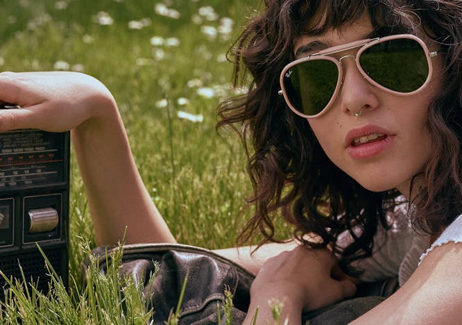 grass plant sunglasses accessory accessories human person