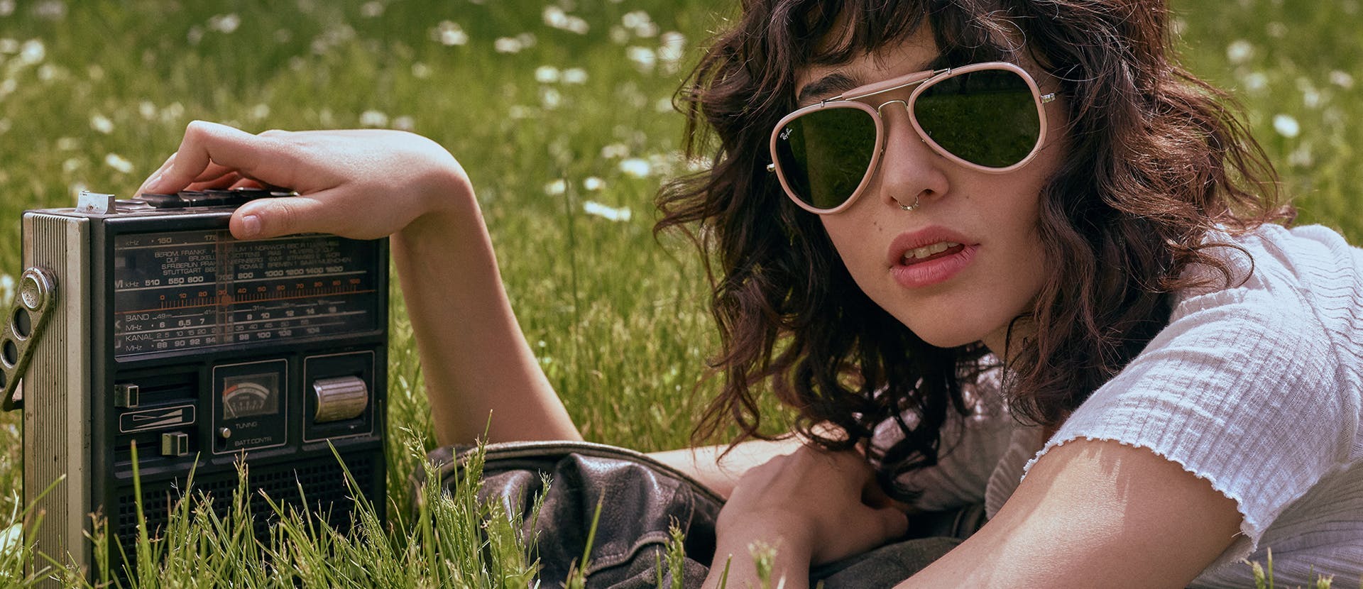 grass plant accessories sunglasses accessory person human