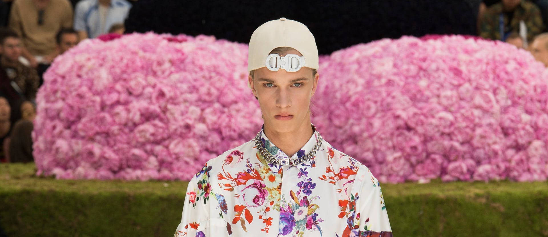 apparel clothing person human plant blossom flower