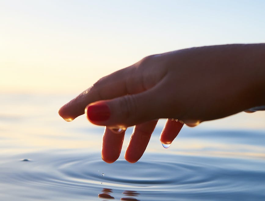 water outdoors person human finger ripple