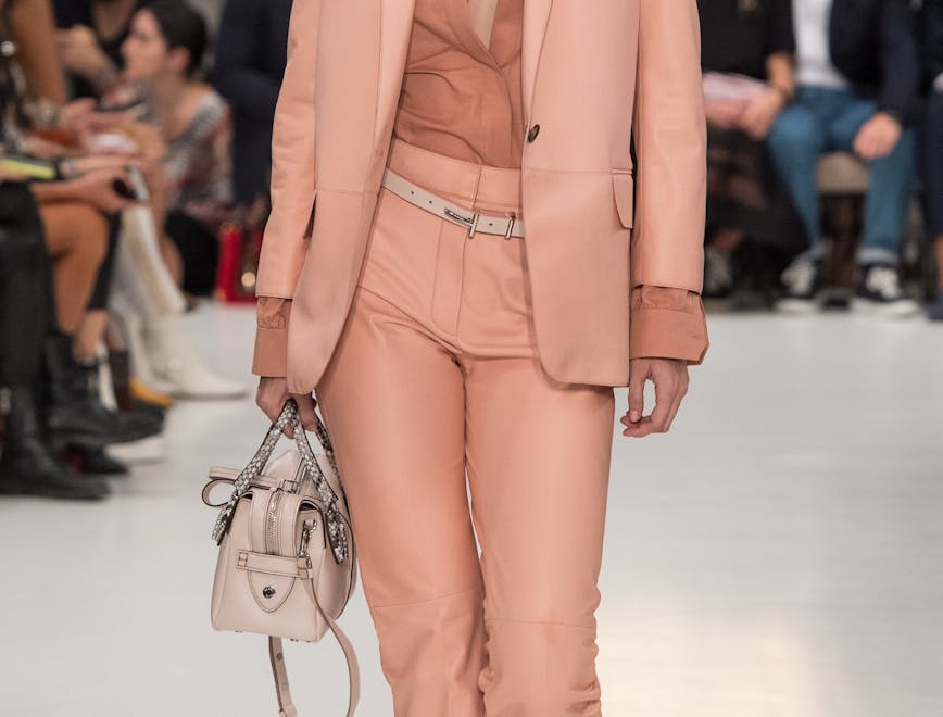 human person runway fashion clothing coat apparel