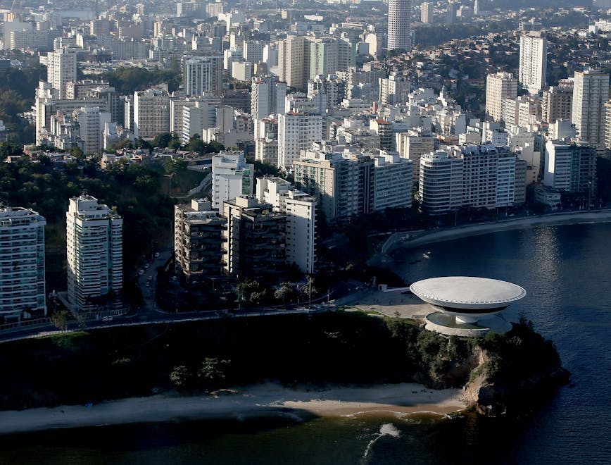 niteroi nature landscape outdoors scenery aerial view urban building city town