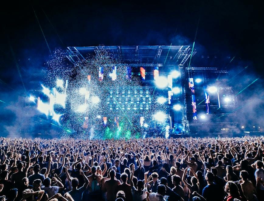 human person crowd concert rock concert lighting