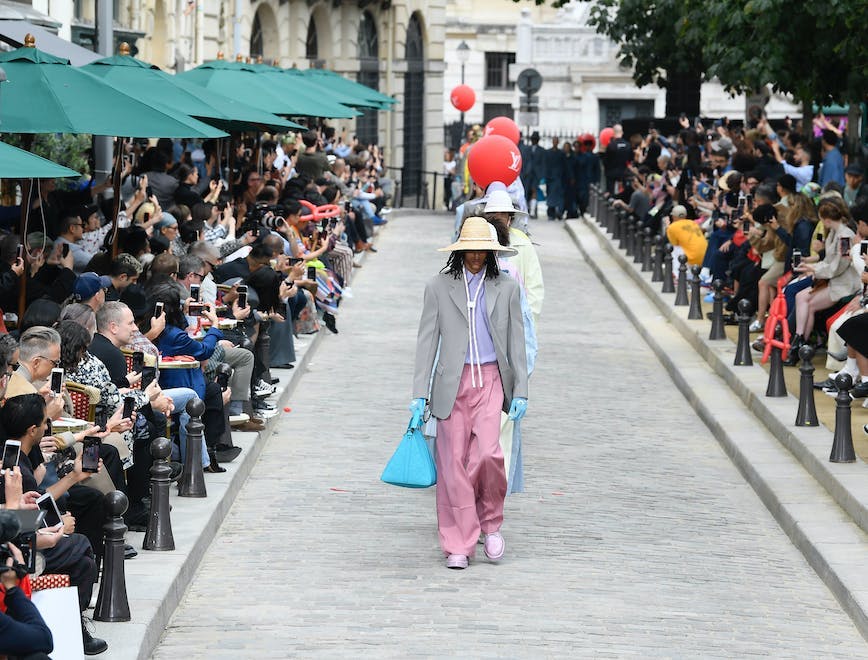 pedestrian human person apparel clothing path coat overcoat