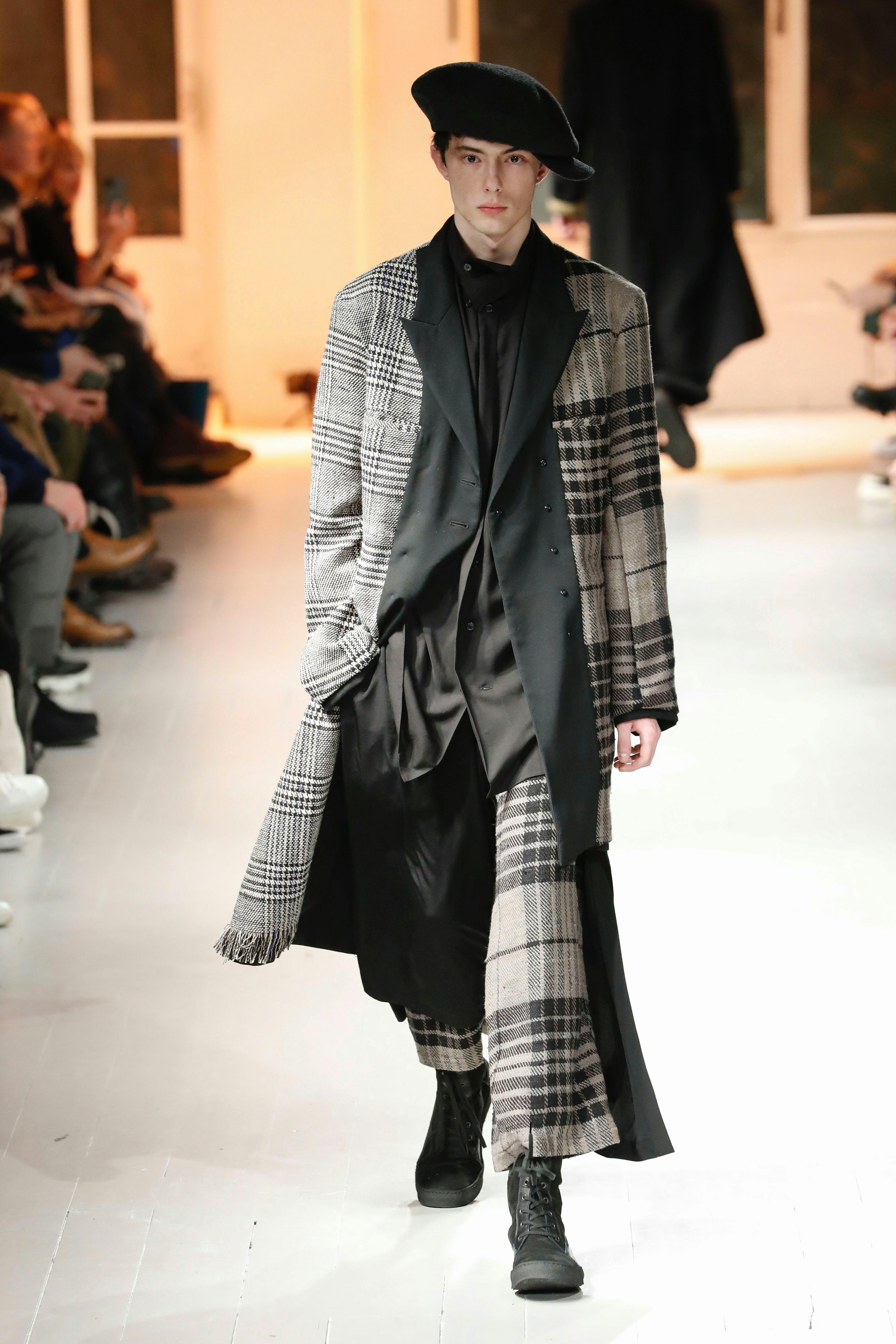 clothing apparel runway human person sleeve coat fashion
