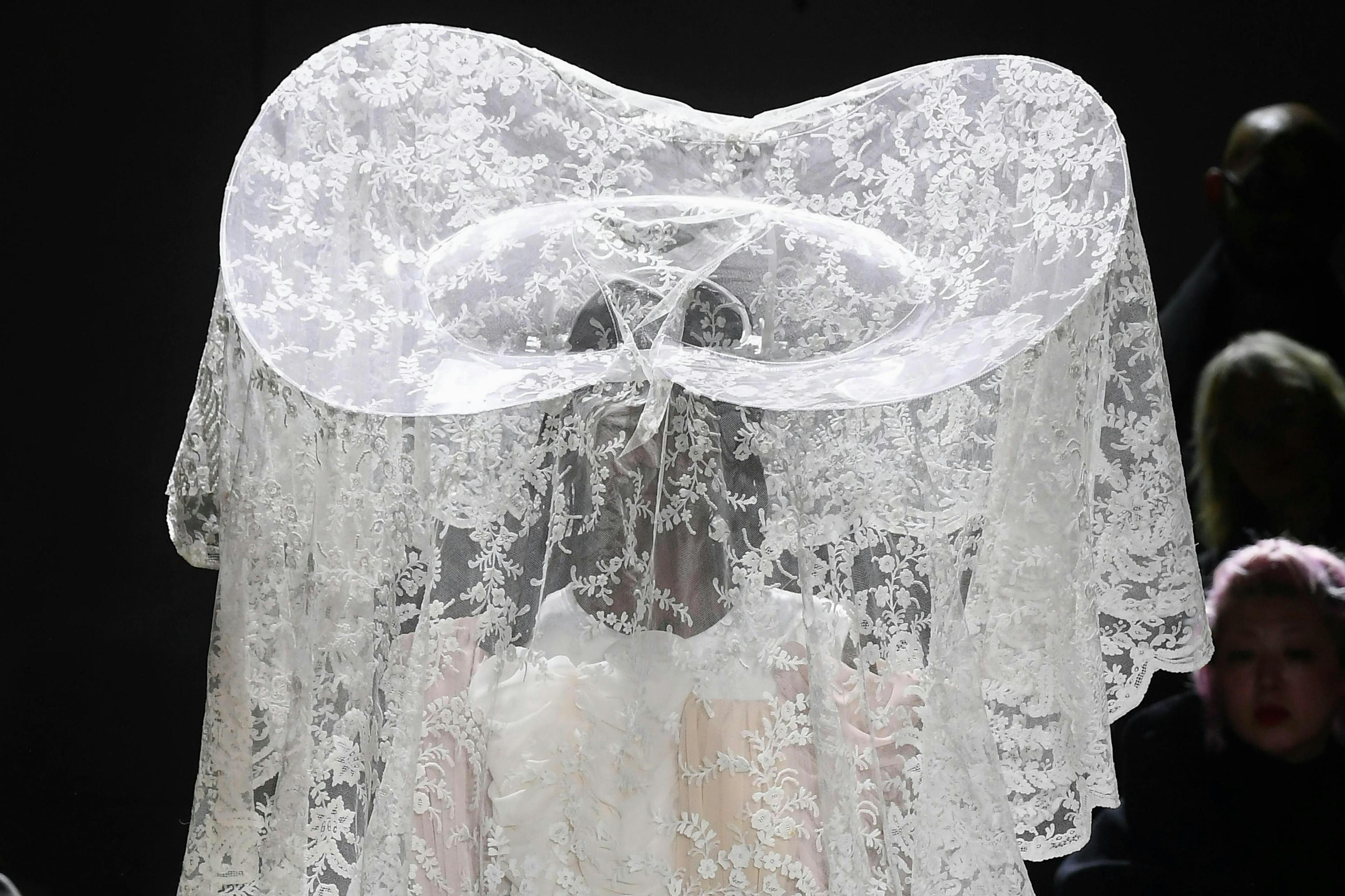 clothing apparel human person veil