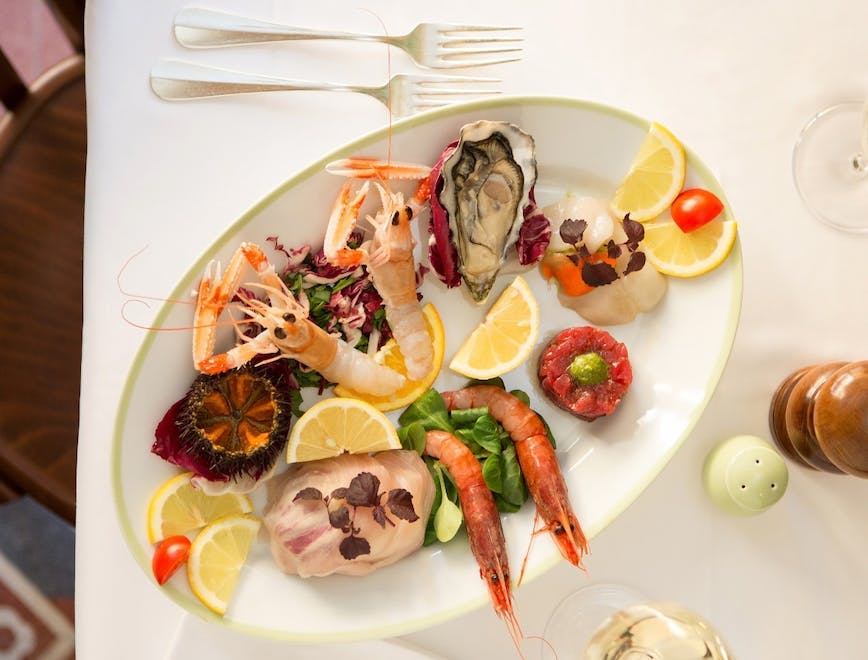 dish meal food seafood platter sea life animal lobster