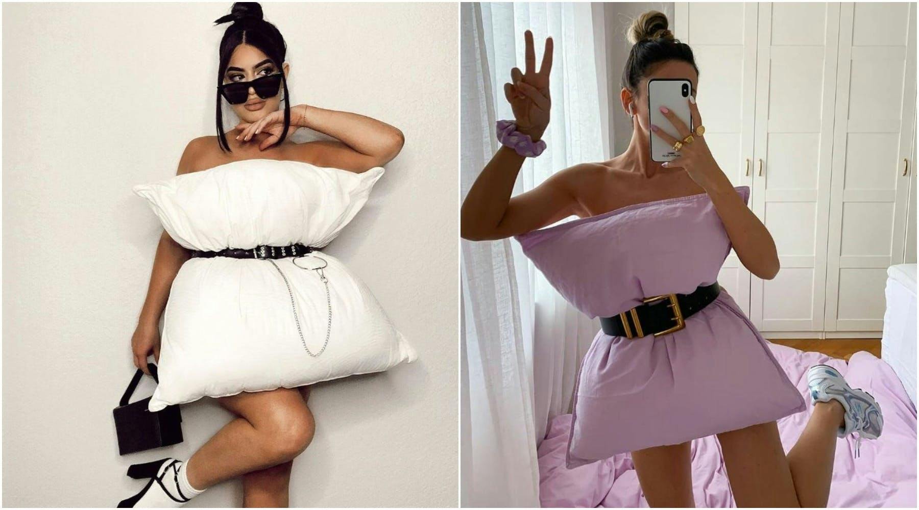 pillow cushion accessories sunglasses skirt clothing person gown fashion evening dress