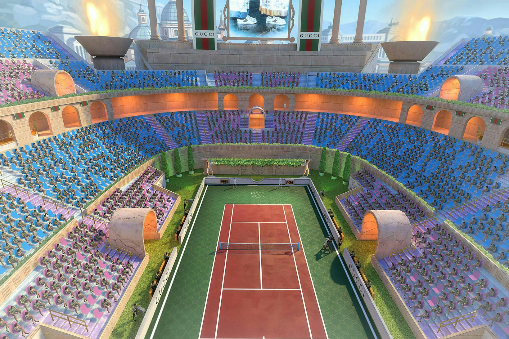 sport tennis court sports building