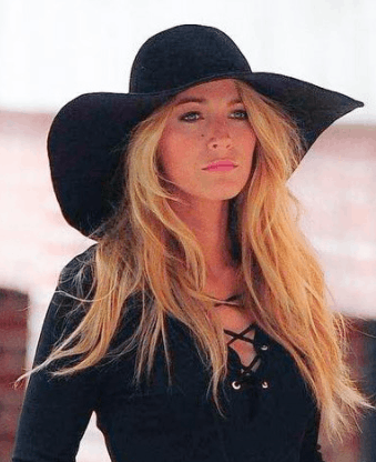 clothing person blonde female teen kid girl woman cowboy hat hat