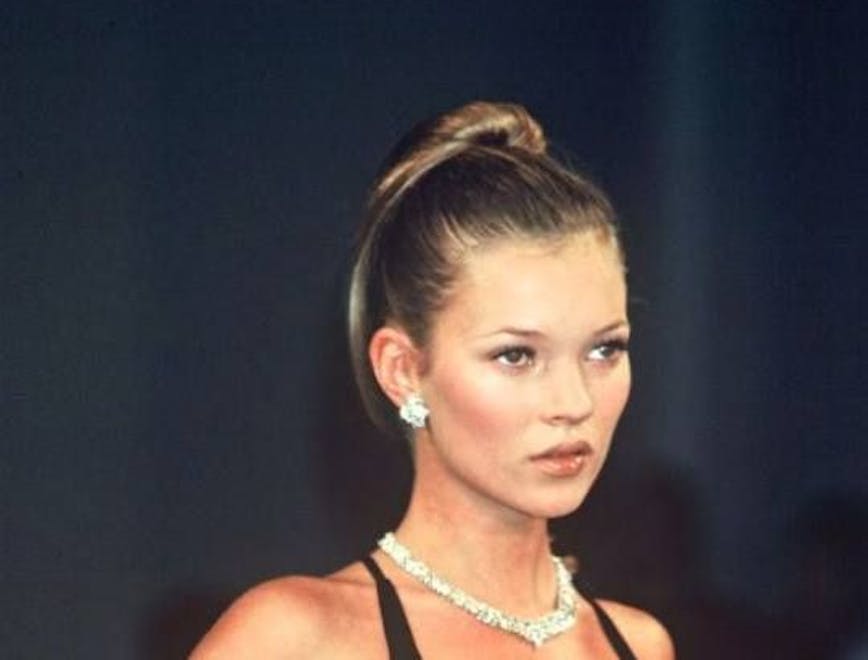 Kate Moss, top model degli anni 90. 
