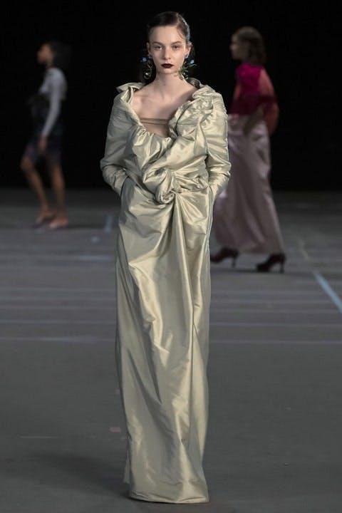 person human clothing apparel runway fashion coat