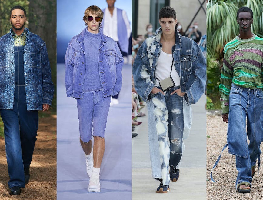 I denim e i jeans di tendenza dalle collezioni moda uomo Primavera Estate 2021 