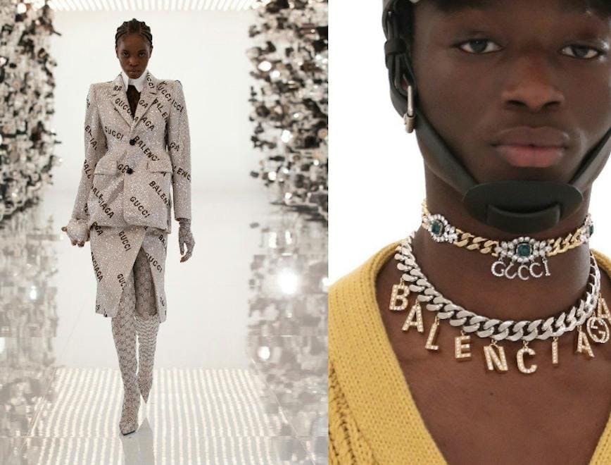 Gucci Aria sfilata e collaborazione con Balenciaga