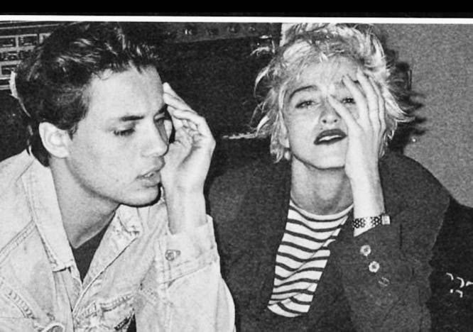 Nella foto il ritratto di Nick Kamen e Madonna