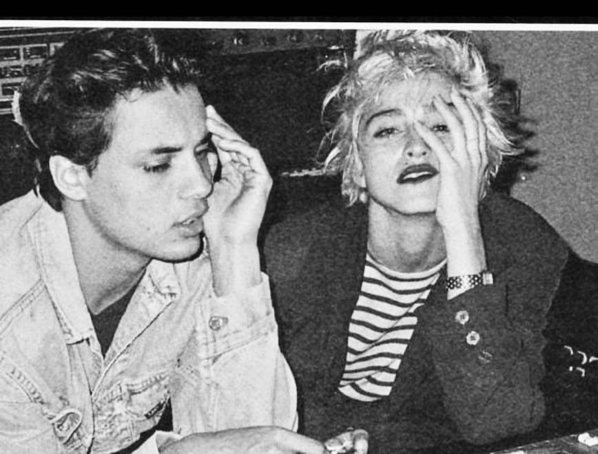 Nella foto il ritratto di Nick Kamen e Madonna