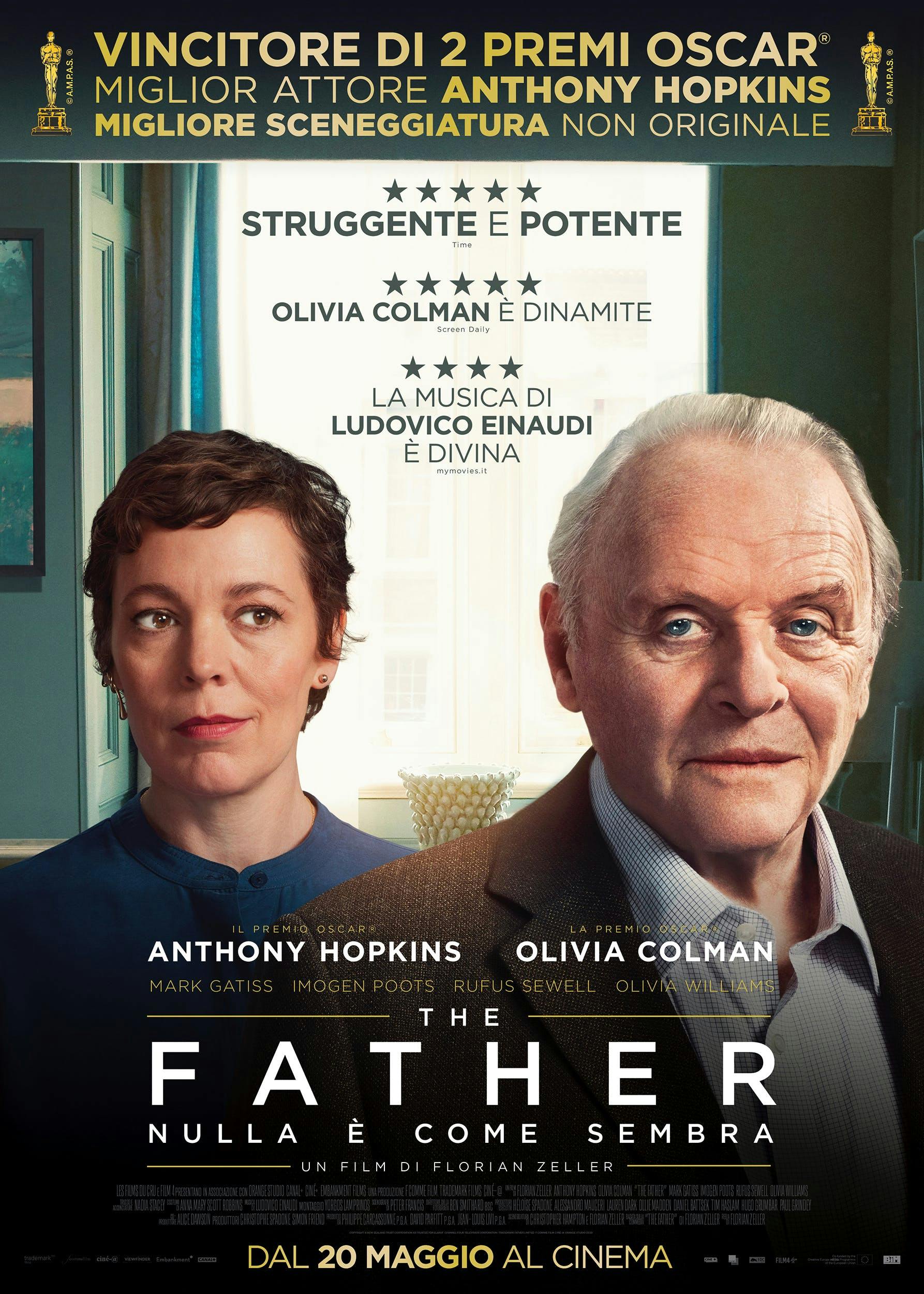 Nella foto la locandina del film "The Father"