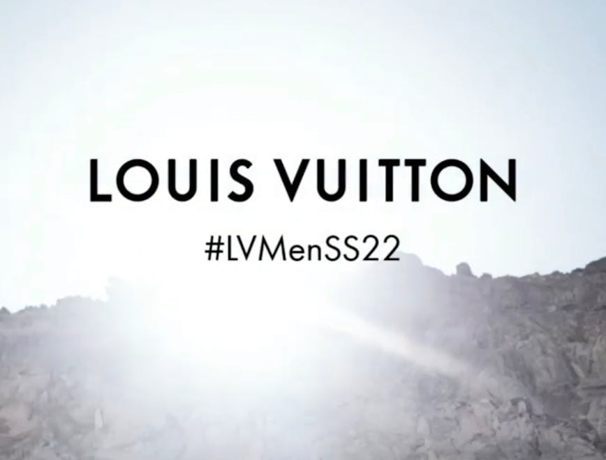 Nella foto il teaser della collezione uomo Primavera Estate 2022 di Louis Vuitton 