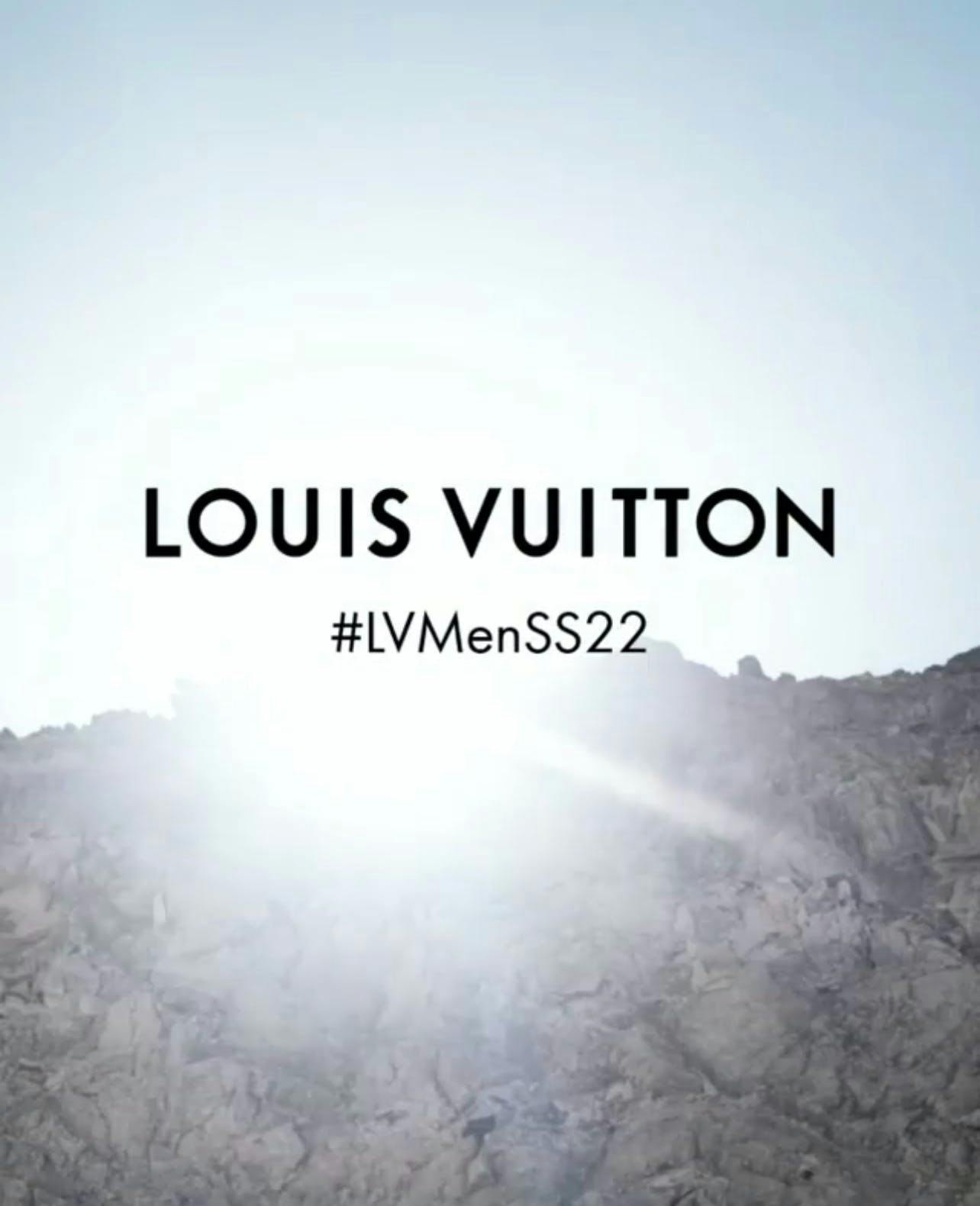 Nella foto il teaser della collezione uomo Primavera Estate 2022 di Louis Vuitton 