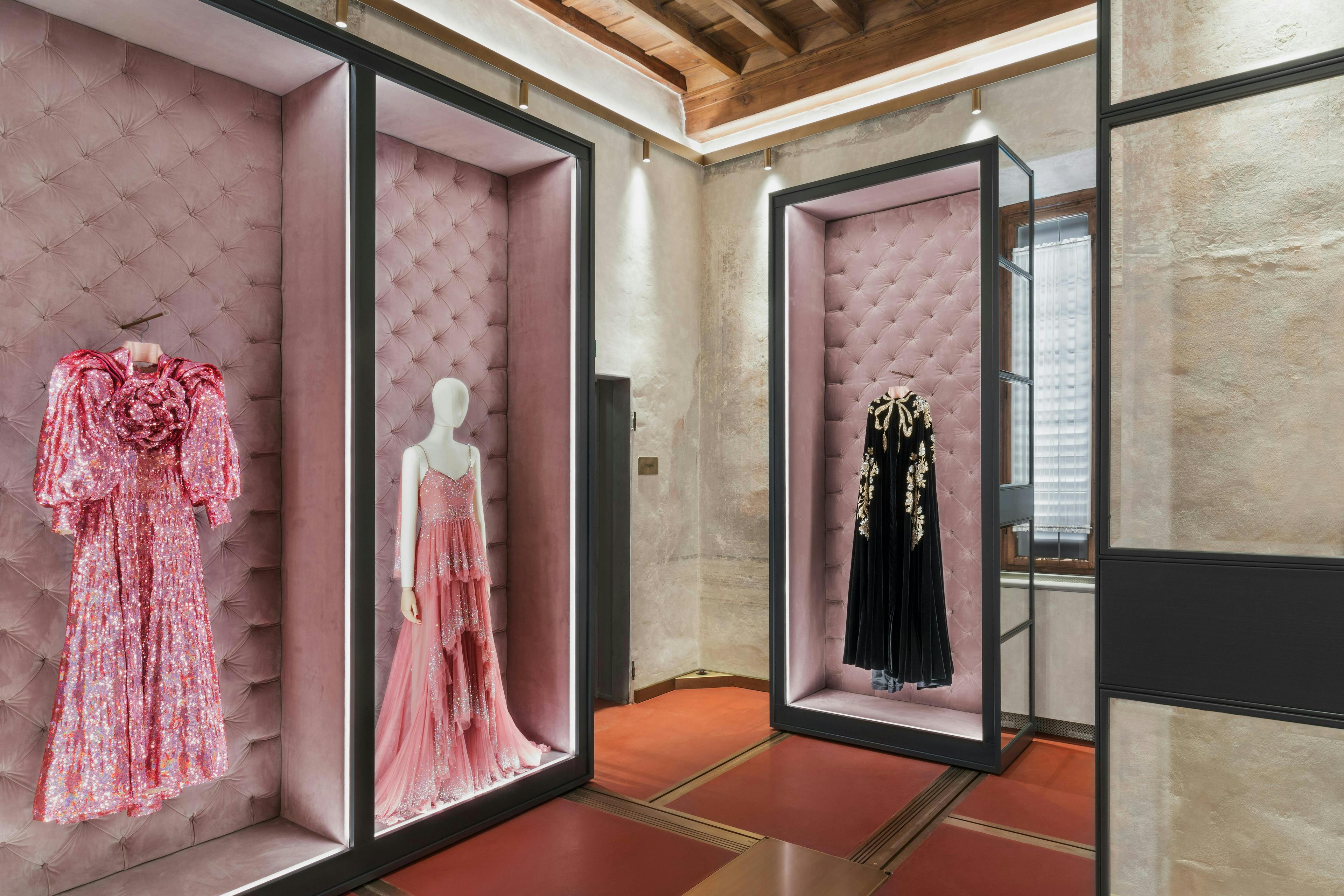 Una fotografia della nuova sede dell'archivio Gucci a Palazzo Settemanni