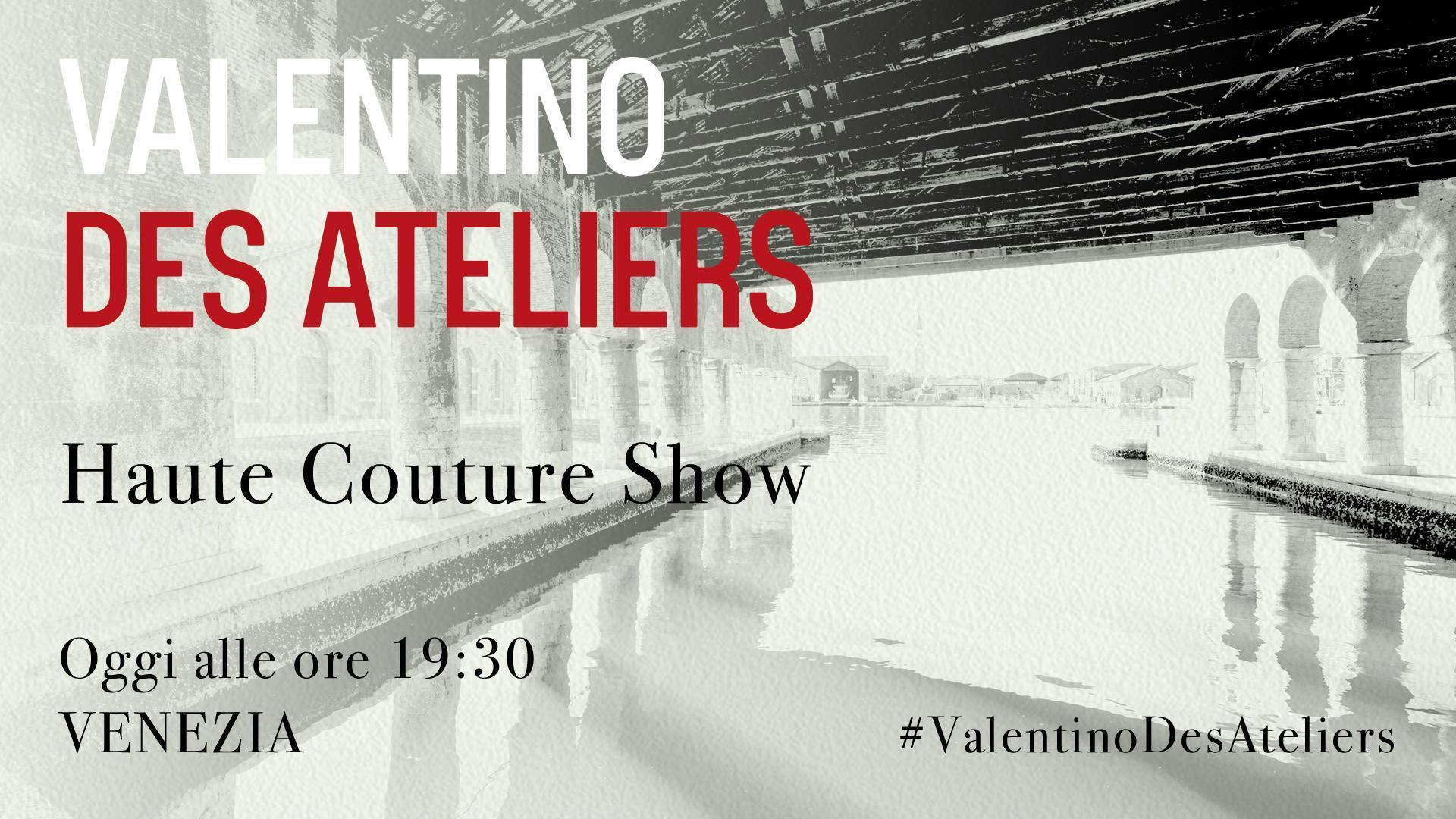Valentino Des Ateliers la collezione Haute Couture Autunno Inverno 2021-22 in live streaming