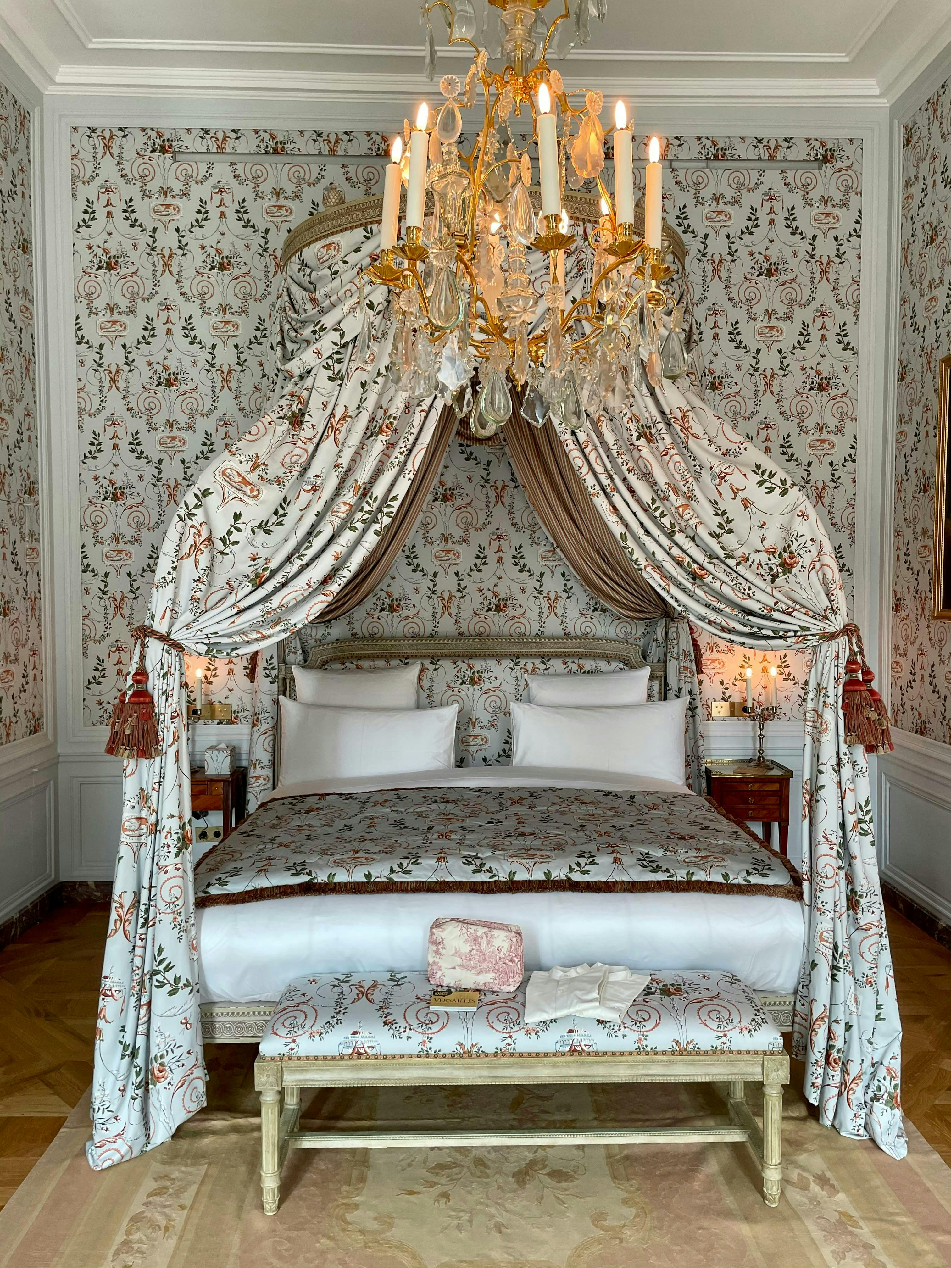 Il letto della stanza Madame de Fouquet