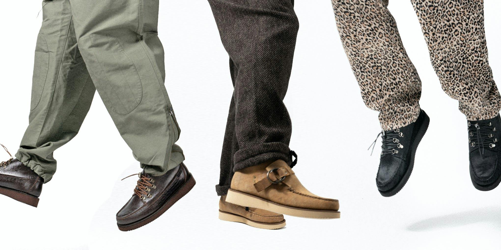 I nuovi modelli di scarpe Sebago per l'inverno in collab con Engineered Garments
