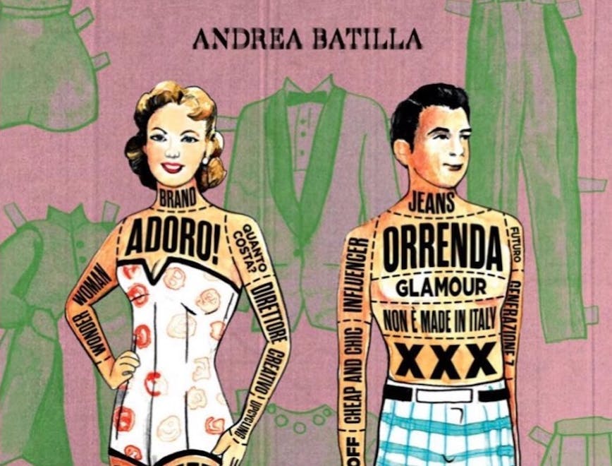 La copertina del libro "L'Alfabeto della Moda" di Andrea Batilla edizioni Gribaudo