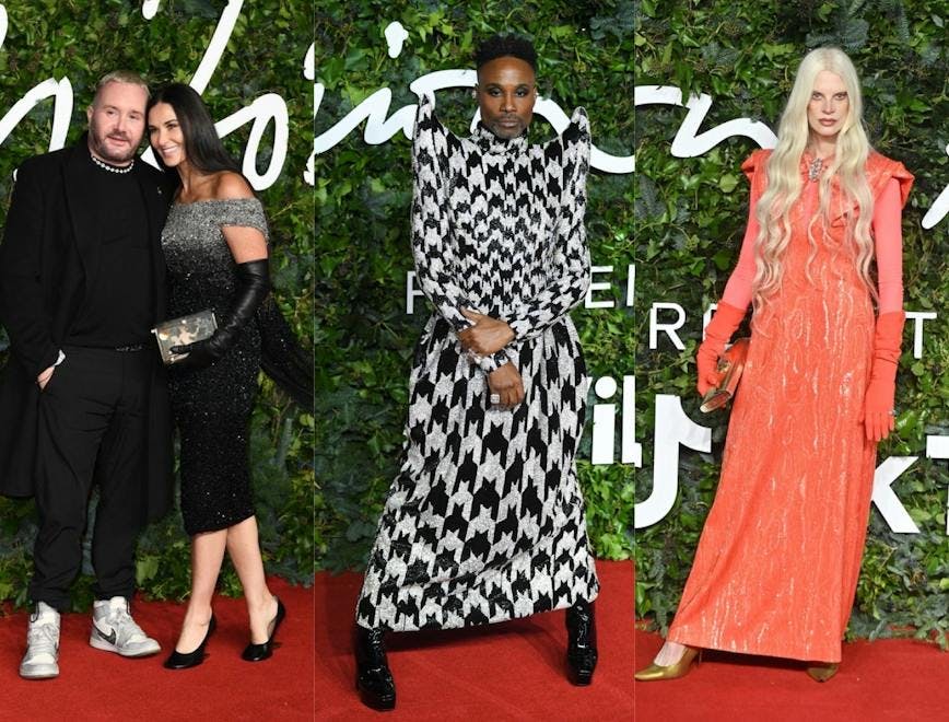 In foto Demi Moore e Kim Jones, Billy Porter e Kristen Mecmenamy ai British Fashion Awards 2021