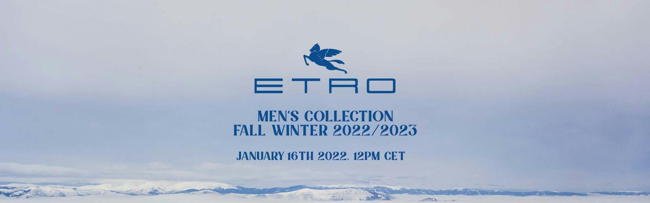Nella foto Etro la sfilata uomo Autunno Inverno 2022 