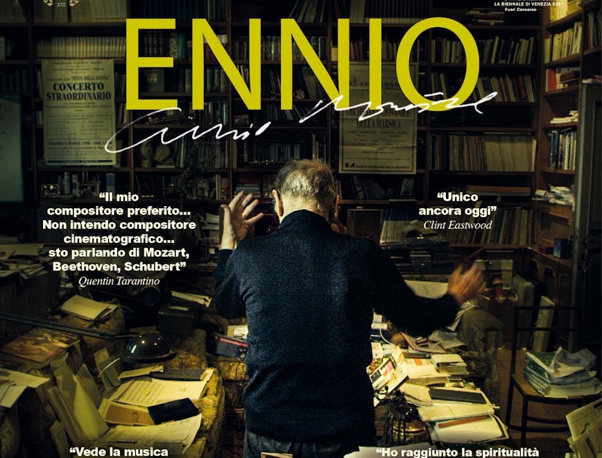 Nella foto la locandina di "Ennio" il nuovo film di Giuseppe Tornatore su Ennio Morricone
