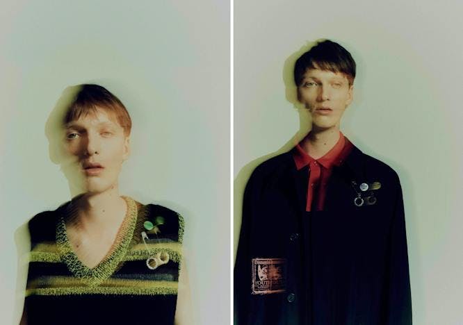 Nella foto Fred Perry x Raf Simons la collezione "The energy and freedom of youth"