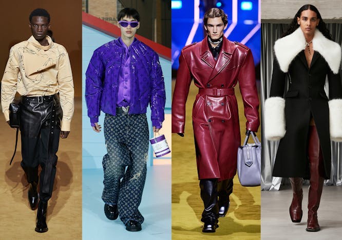Nella foto Le tendenze moda uomo Autunno Inverno 2022 dalle passerelle