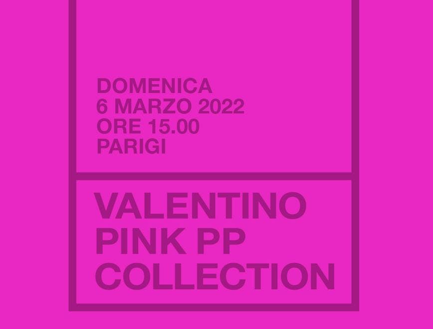 La collezione Valentino Pink PP Collection in diretta live streaming dalla Paris Fashion Week