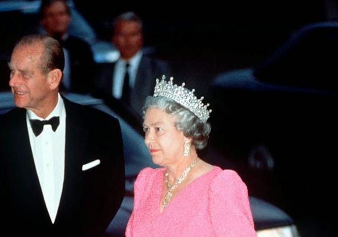 La Regina Elisabetta II insieme al marito, il Principe Filippo.