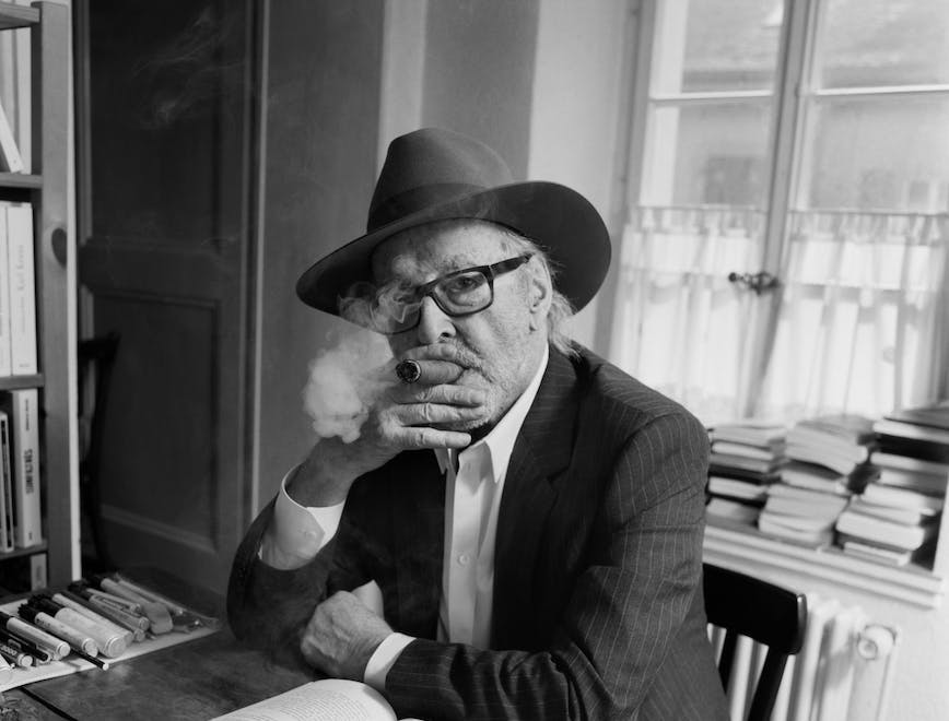 Jean-Luc Godard realizzato dallo stilista Hedi Slimane.
