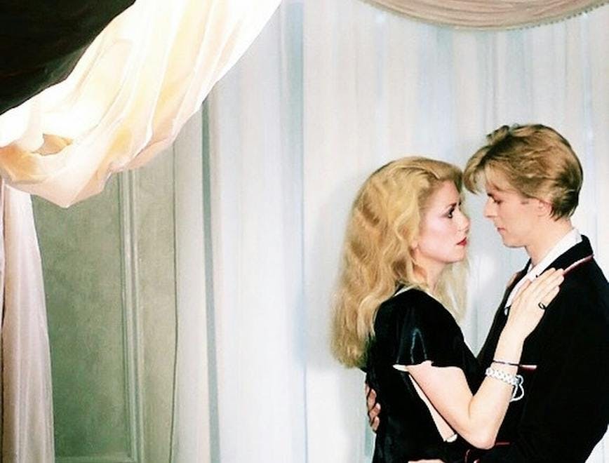 Catherine Deneuve e David Bowie in "The Hunger"