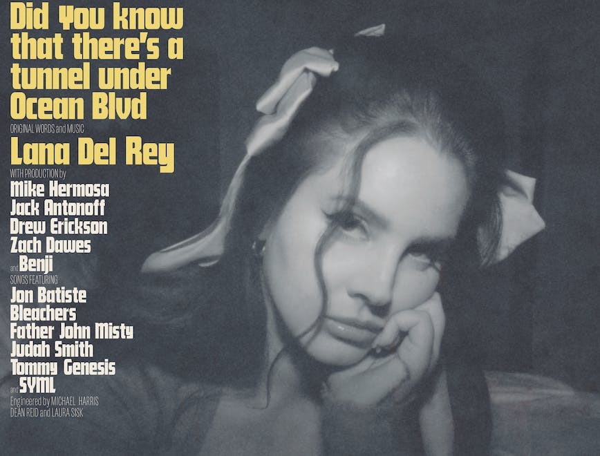 La cover dell'album "Did You Know That There's a Tunnel Under Ocean Blvd" di Lana Del Rey