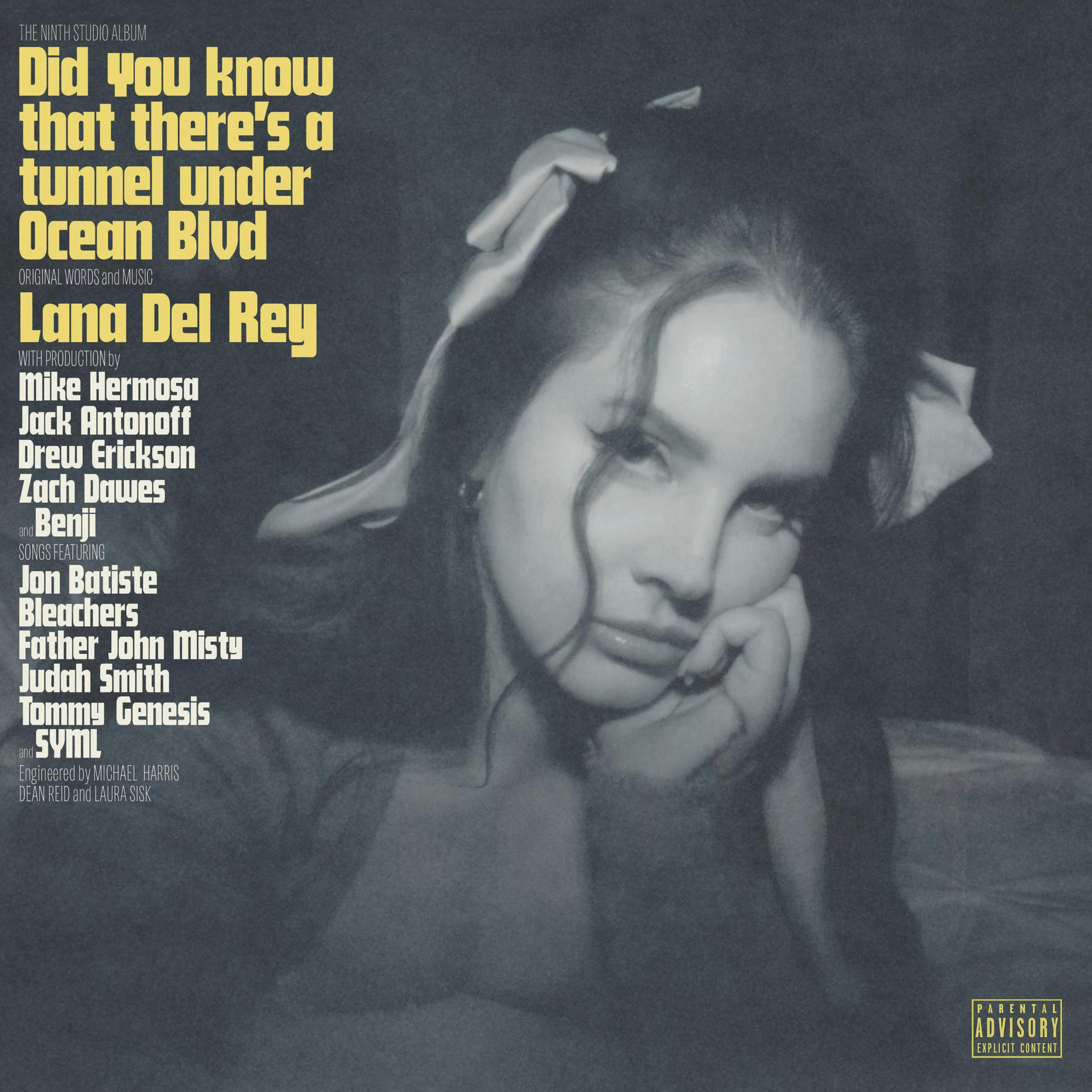 La cover dell'album "Did You Know That There's a Tunnel Under Ocean Blvd" di Lana Del Rey