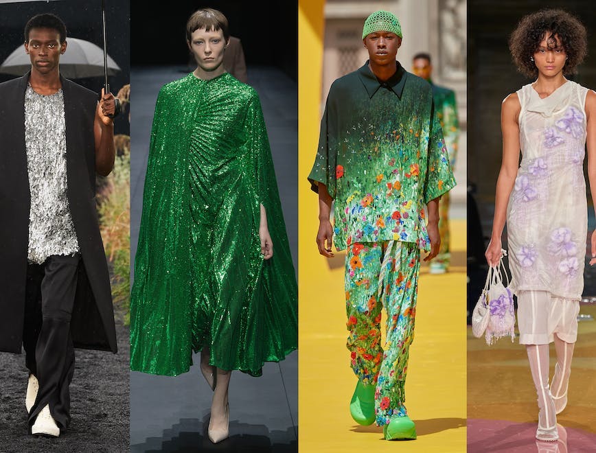 Tendenza Sparkling collezioni moda donna e uomo Estate 2023
