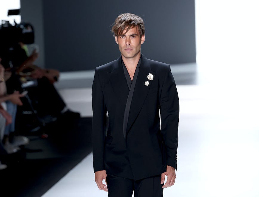 milan fashion formal wear clothing suit adult male man person coat blazer
