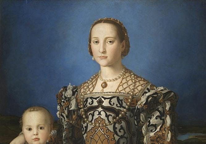 Bronzino: Ritratto di Eleonora da Toledo (Via @uffizigalleries)